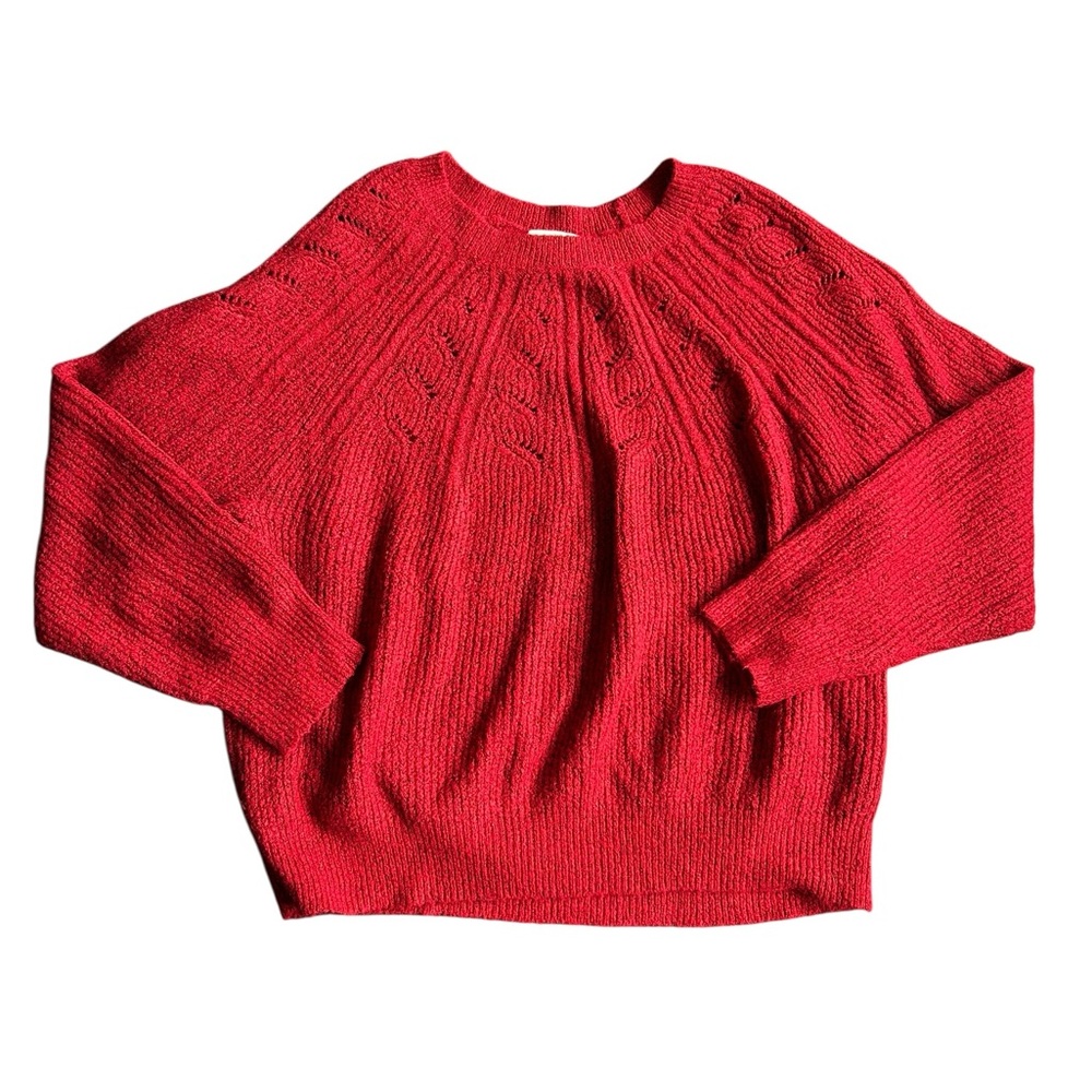 Knox‎ Rose Red Crew Neck Sweater Size XL